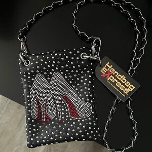 Black Studded Crossbody Bag